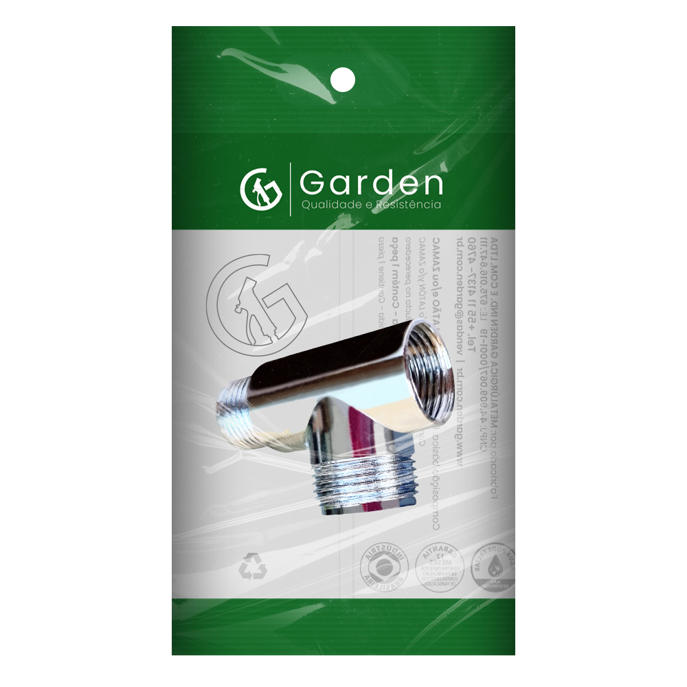 ADAPTADOR TEE P/ TANQUE/MAQUINA 1/2 GARDEN