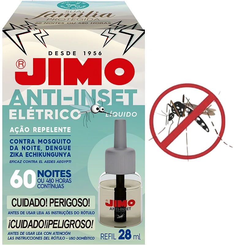 JIMO ANTI-INSET REFIL LIQUIDO 60 NOITES