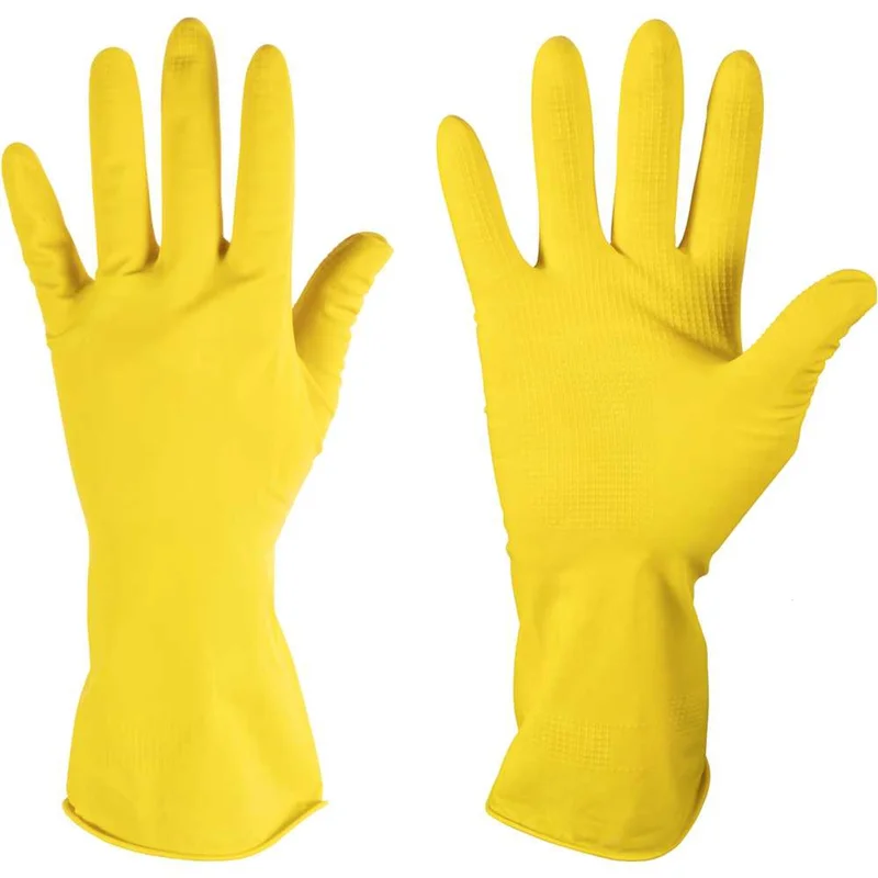 LUVA LATEX NATURAL AMARELA 7 P DA299
