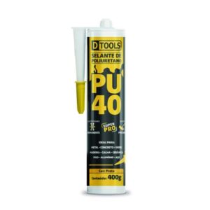SELANTE PU 40 PRETO 400G DTOOLS