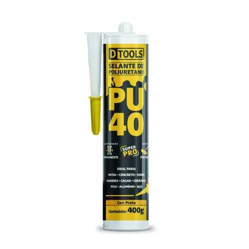 SELANTE PU 40 PRETO 400G DTOOLS