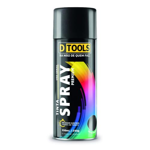 SPRAY USO GERAL PRETO BRILHO DTOOLS