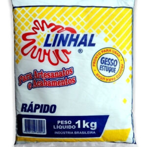 GESSO ESTUQUE RAPIDO 1KG LINHAL