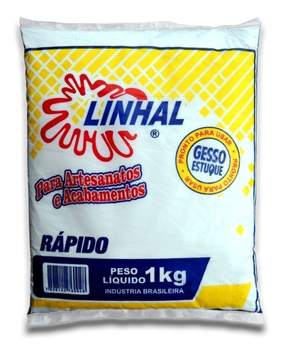 GESSO ESTUQUE RAPIDO 1KG LINHAL