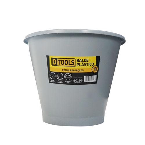 BALDE PLASTICO EXTRA REFORC. 10L DTOOLS