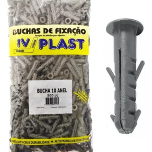 BUCHA PLASTICA 10 C/ 500PCS - IVPLAST