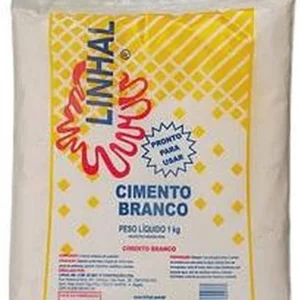 CIMENTO BRANCO 1KG LINHAL