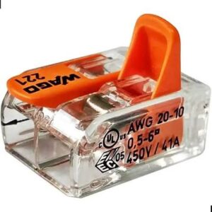CONECTOR DE EMENDA 221 2 POLOS 41A WAGO