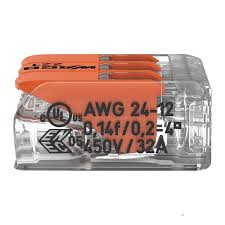 CONECTOR DE EMENDA 221 3 POLOS 32A WAGO