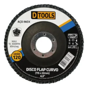 DISCO FLAP CURVO 4,5 GR120 DTOOLS