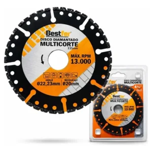 DISCO DIAMANTADO MULTICORTE - 4,5POL