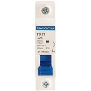 DISJUNTOR TRAMONTINA BRANCO 1 X 25A