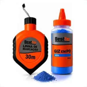 GIZ DE LINHA DE MARCACAO (30M) + PO AZUL (110G)