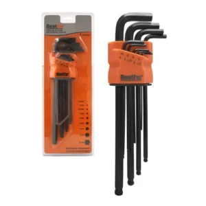 KIT DE CHAVES HEX PRETAS 5MM (5 PECAS)