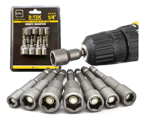 KIT SOQUETE CANHÃO MAGNÉTICO BEST 12MM