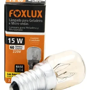 LAMPADA P/GELADEIRA 15WX220V E-14 FOXLUX