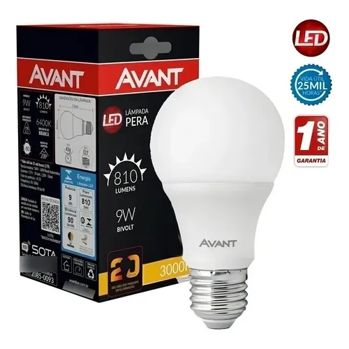 LAMPADA LED A60 9W-6500K BIV AVANT