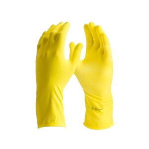 LUVA LATEX C/ FORRO AMARELA G 9 - KALIPSO