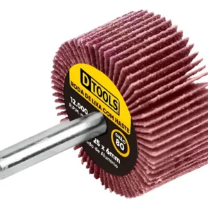 RODA DE LIXA C/HASTE 50X25MM GR80 DTOOL
